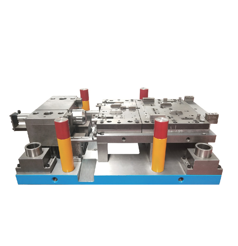 沖裁、卷圓、鉚接一次性形成智能自動沖壓模具設(shè)(shè)計(jì)